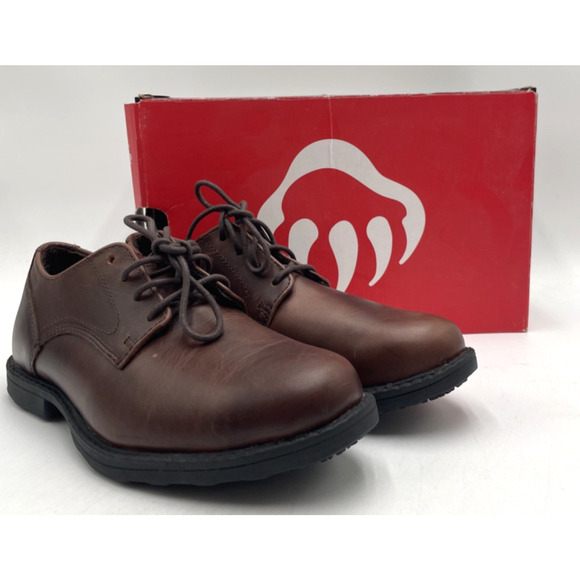 WOLVERINE BEDFORD OXFORDS Men's NEW Work Shoe Brown US Size 8 EW NIB - Picture 1 of 11